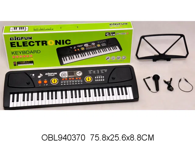 61键电子琴带麦克风配音频线 USB线_OBL940370