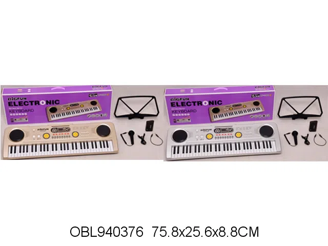 61键电子琴带麦克风配音频线 USB线 电池盒_OBL940376