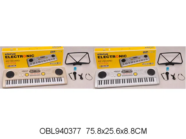 61键电子琴带麦克风配音频线 USB线 MP3_OBL940377