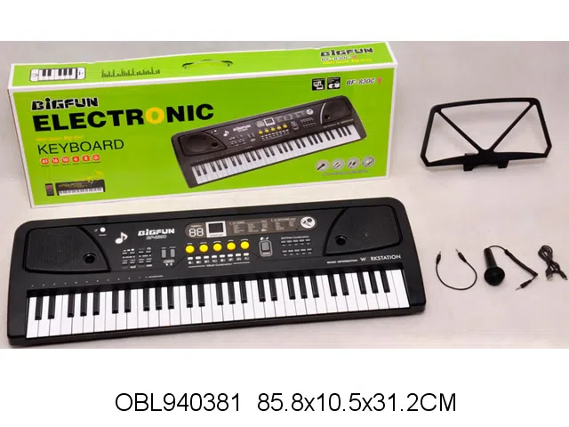 61键电子琴带麦克风配音频线 USB线_OBL940381