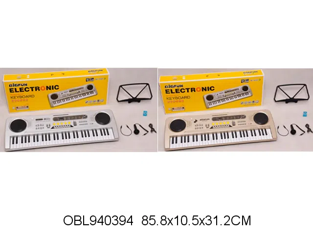 61键电子琴带麦克风配音频线 USB线 MP3_OBL940394