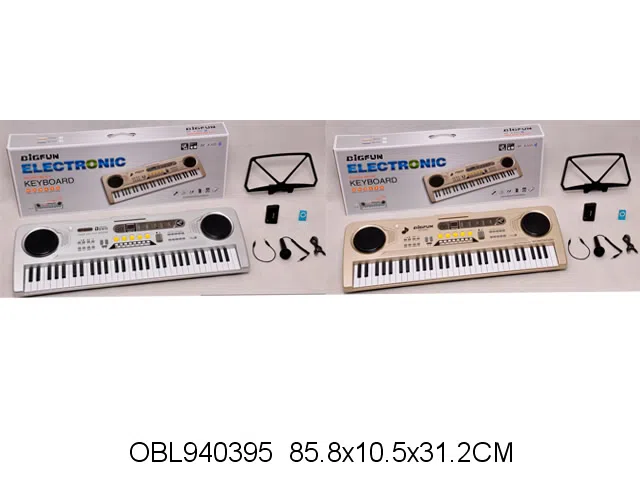 61键电子琴带麦克风配音频线 USB线 MP3 电池盒_OBL940395