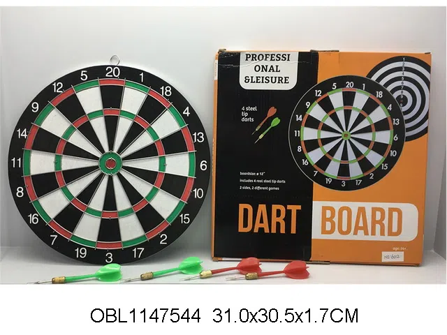 木制标靶配4支飞镖_OBL1147544