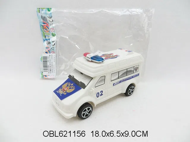 俄文拉线警车 蓝 白2色混装_OBL621156