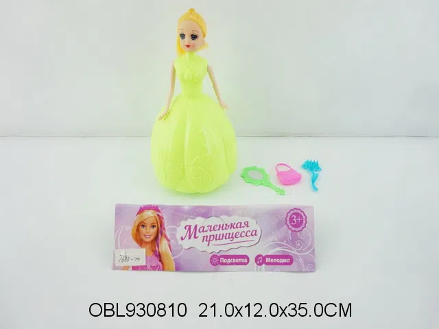 俄文卡头拉线芭芘套装带灯光 包电 三色混装_OBL930810