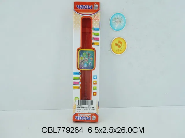 俄文触摸手表带灯光俄文IC 包电 3色混装_OBL779284