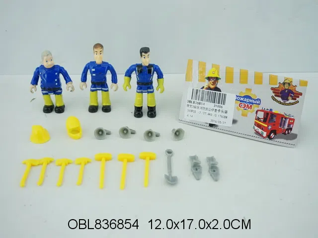 俄文3身庄消防员公仔套装 4款混装_OBL836854
