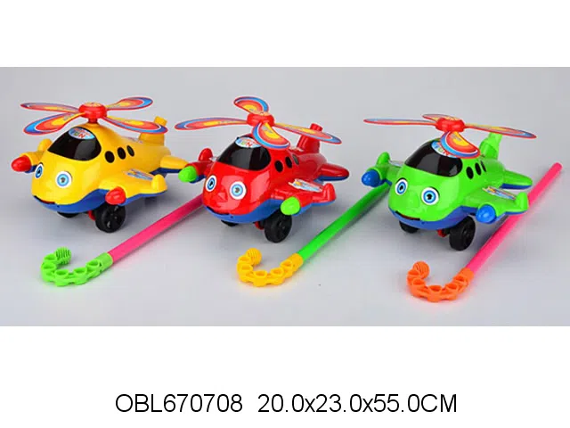 手推卡通飞机带响铃_OBL670708