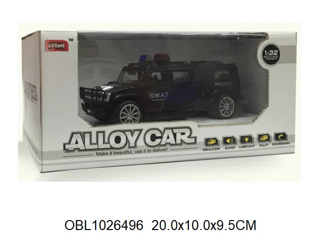 合金回力特警车带灯光音乐 包电_OBL1026496