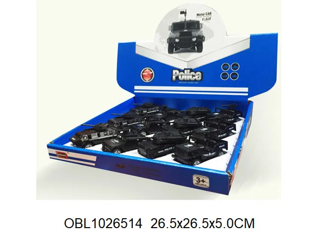 合金回力特警车 12只装1展示盒_OBL1026514