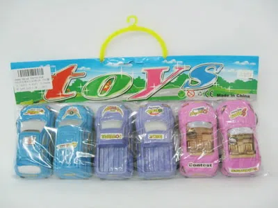 6只庄喷漆回力车6款3色混装_OBL101734