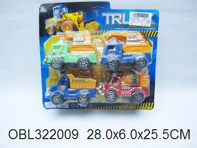 4只庄回力工程车 4款混装_OBL322009