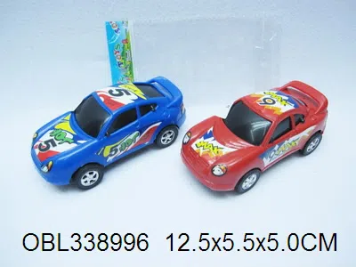 实色回力仿真车仔 2款红蓝2色混装_OBL338996