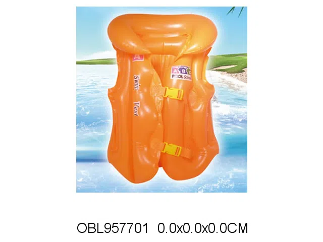 大号充气游泳衣 出货无充气 蓝 黄 桔3色混装_OBL957701