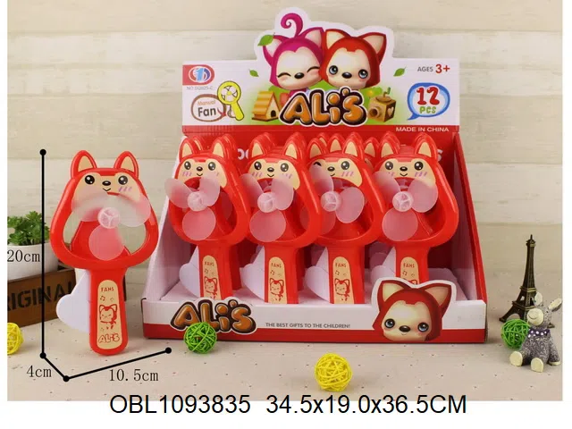 阿狸手压风扇   12支装1展示盒_OBL1093835