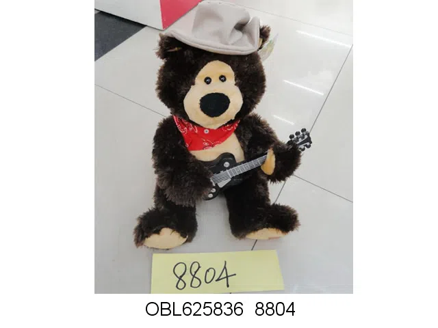 抱吉它唱歌电动毛绒熊 无包电_OBL625836