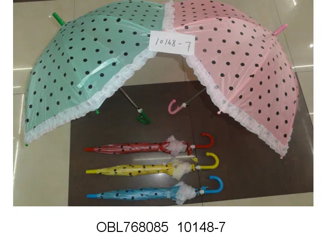 45CM点子花边雨伞 4色_OBL768085