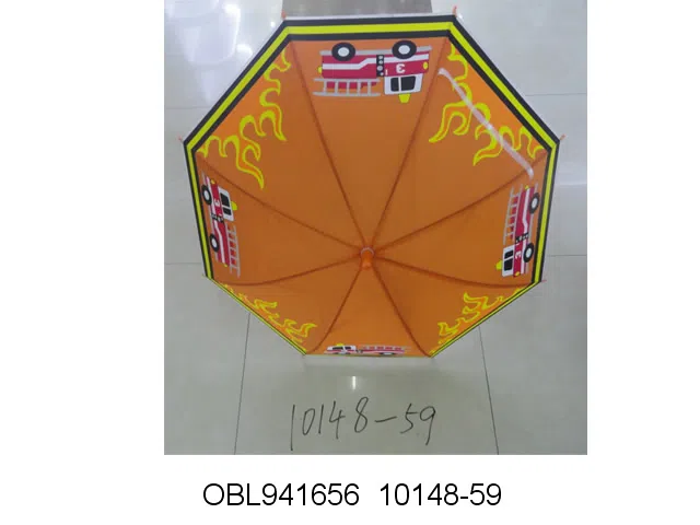 50CM环保卡通汽车伞带口哨 5-6色_OBL941656