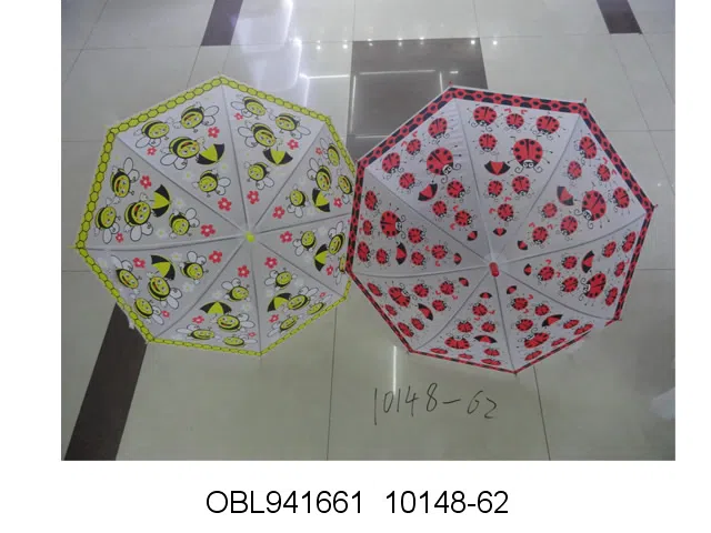 50CM环保伞带口哨 蜜蜂图案和七星瓢虫2个图案混装_OBL941661