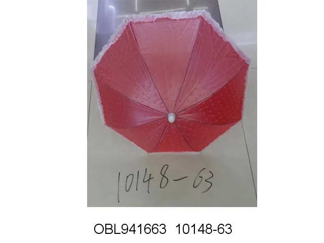 30CM珠光花边圆点伞 6色混装_OBL941663