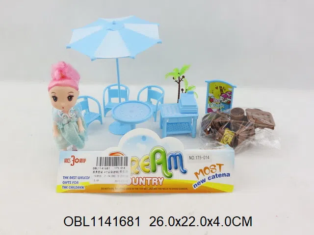 过家家套装 4寸实身迷糊公仔 2色混装 主体衣服1款2色_OBL1141681