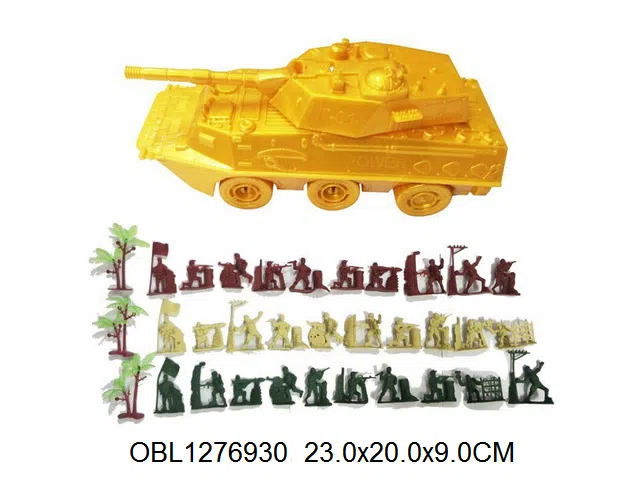 军事套装 拉线装甲坦克车 坦克2色混装_OBL1276930