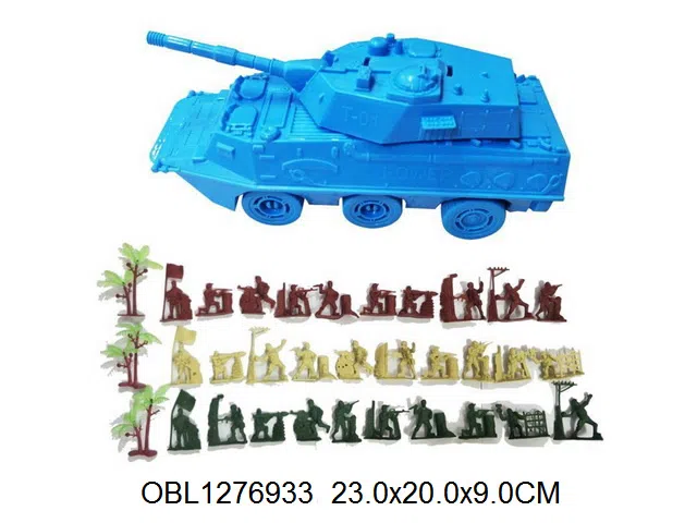 军事套装 滑行装甲坦克车 坦克2色混装_OBL1276933