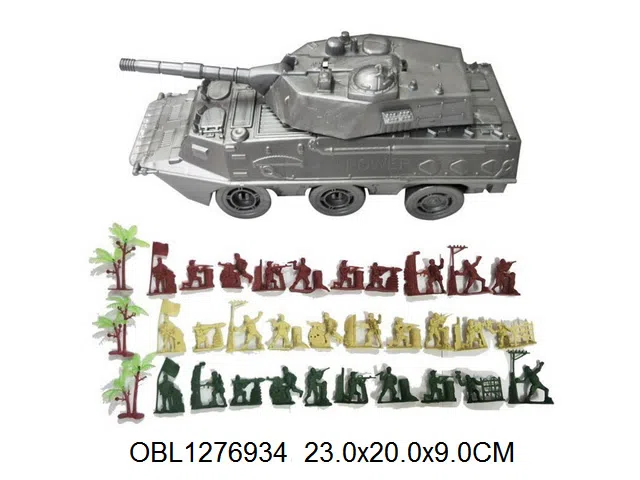 军事套装 滑行装甲坦克车 坦克2色混装_OBL1276934