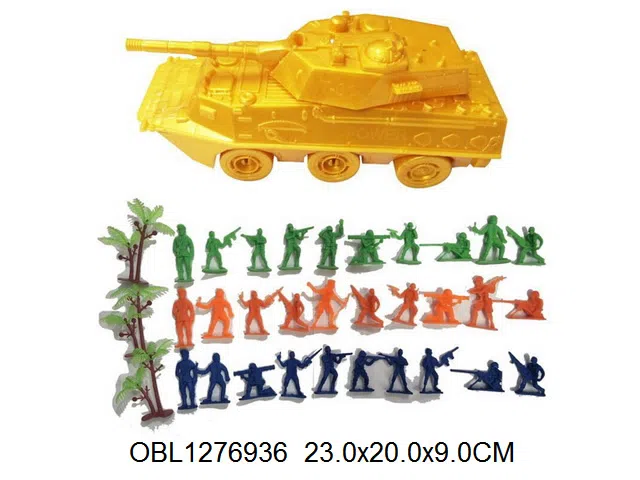 军事套装 拉线装甲坦克车 坦克2色混装_OBL1276936