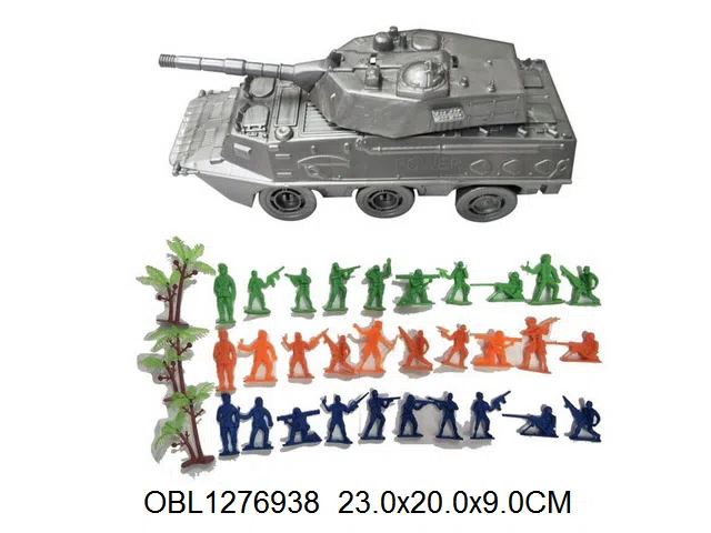 军事套装 滑行装甲坦克车 坦克2色混装_OBL1276938