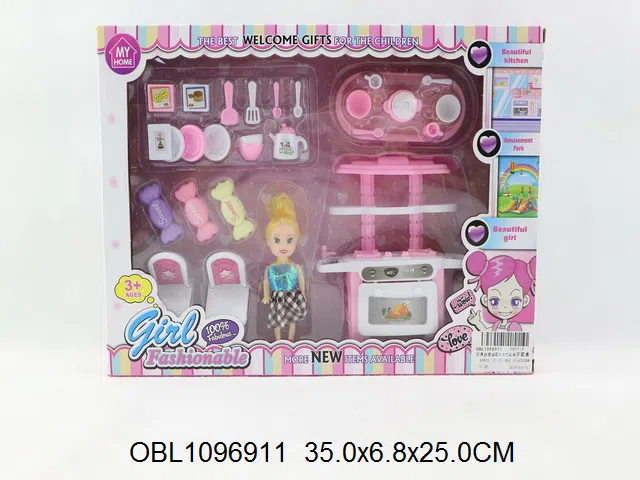 厨具台套装配3.5寸实身芭芘  主体衣服1款1色_OBL1096911