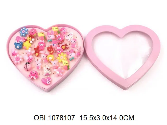 卡通动物戒指 36个装1盒_OBL1078107