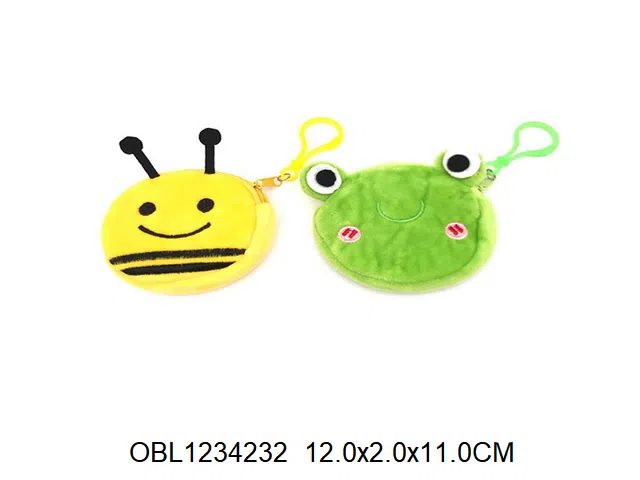 卡通布绒钱包 2款混装_OBL1234232