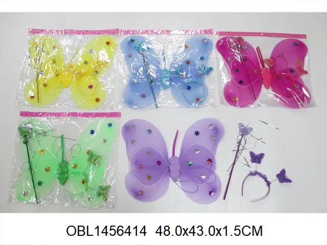 蝴蝶翅膀饰品套装 多色混装_OBL1456414