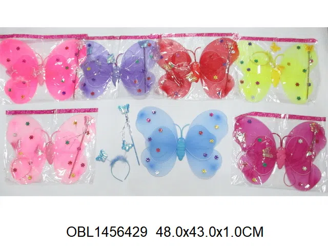 蝴蝶翅膀饰品套装 多色混装_OBL1456429
