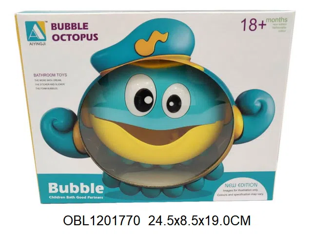 浴室玩具 吐泡泡章鱼带音乐 3*AA电池无包电_OBL1201770
