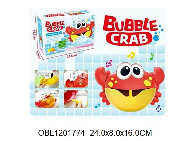 浴室玩具 吐泡泡螃蟹带音乐 2*AA电池无包电_OBL1201774