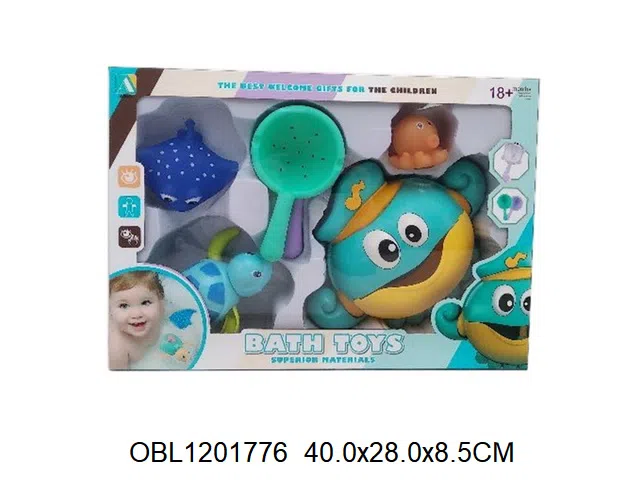 浴室玩具套装 吐泡泡章鱼带音乐 3*AA电池无包电 上链乌龟_OBL1201776