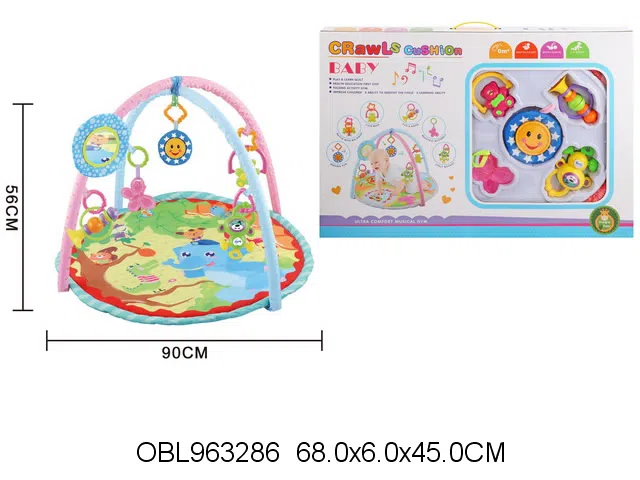 婴儿健身毯带音乐 包电 5个吊件不包电_OBL963286