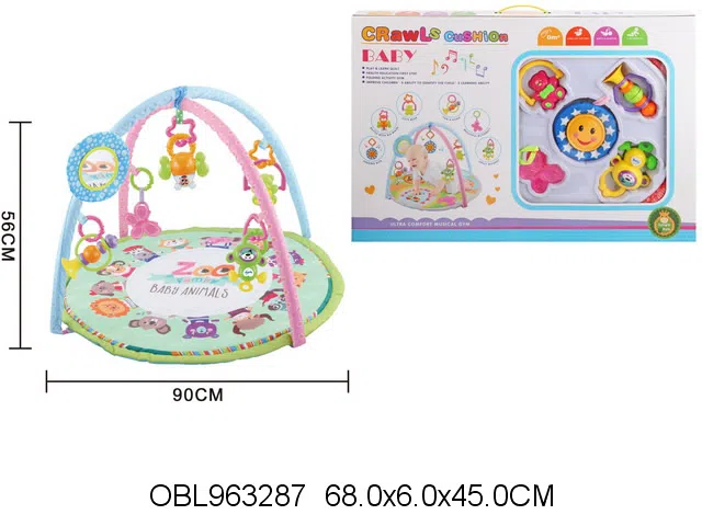 婴儿健身毯带音乐 包电 5个吊件不包电_OBL963287