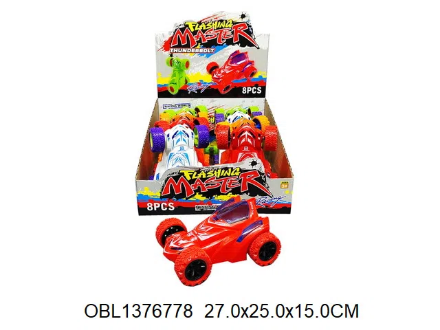 惯性旋转特技车  8只装1展示盒  4色混装_OBL1376778