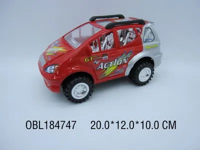 惯性仿真商务跑车(赛车标) 红蓝二色混装_OBL184747