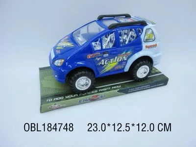 惯性仿真商务跑车(赛车标) 红蓝二色混装_OBL184748