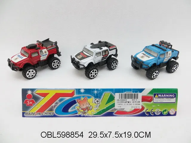 3只庄惯性越野警车 3款混装_OBL598854