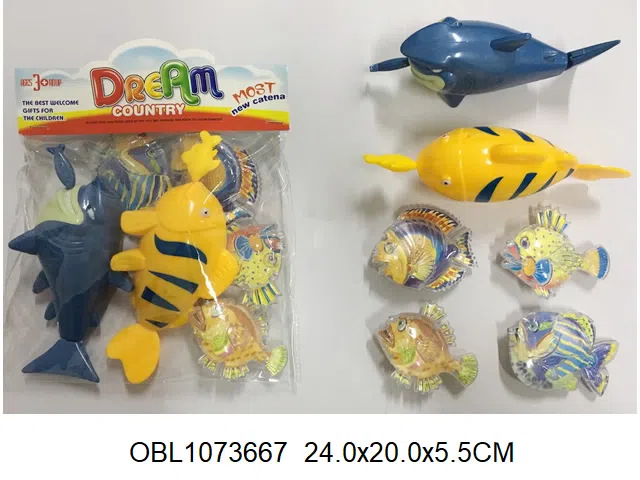 2条庄拉线游水鱼配4条无功能小鱼_OBL1073667