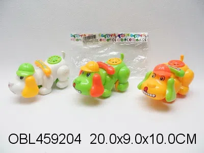 拉线卡通电话狗带铃 3色混装_OBL459204