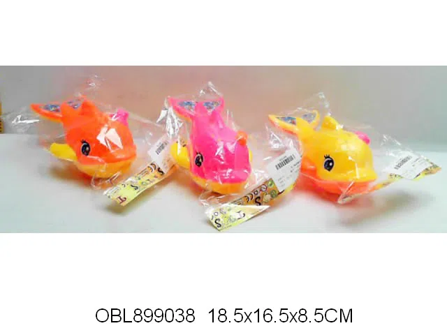 拉线海豚带灯光 包电 2款3色混装_OBL899038
