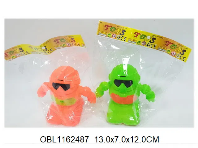 拉线机器人带灯光 包电  2色混装_OBL1162487