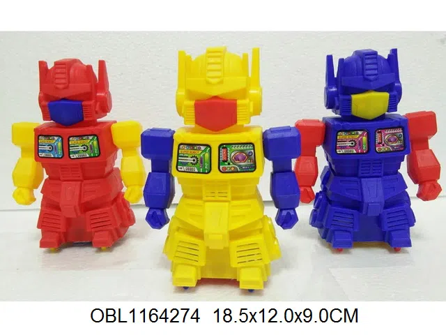 拉线机器人带灯光 2粒纽扣电池包电 3色混装_OBL1164274