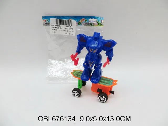 拉线滑板机器人 2色混装_OBL676134